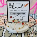  Teacher Appreciation End of Year Teacher Gift Knot Bangle! NON-TARNISH, Personalized card, bangle, box & ribbon included too!