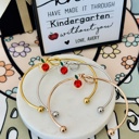  Teacher Appreciation End of Year Teacher Gift Knot Bangle! NON-TARNISH, Personalized card, bangle, box & ribbon included too!