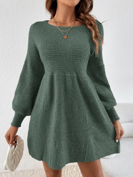 Emerald Grace Knit Dress