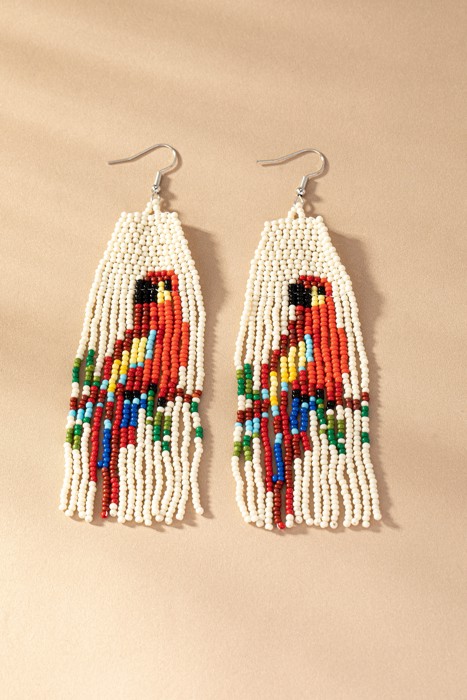 Very Carrot Handmade Ocean Sunrise Fringe Earrings