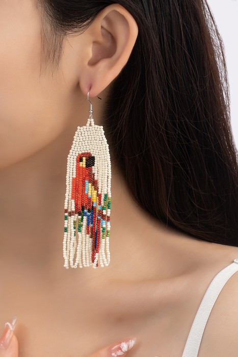 Very Carrot Handmade Ocean Sunrise Fringe Earrings