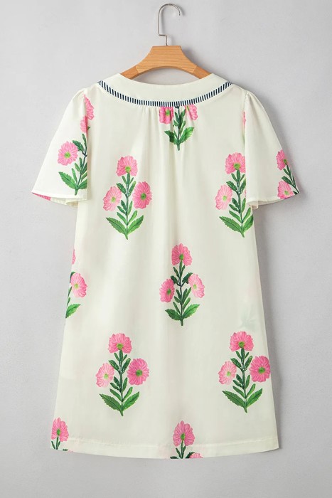 Bloom & Breeze Floral Shift Dress