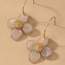  Floral Charm Hoop Earrings