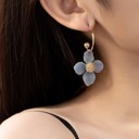  Floral Charm Hoop Earrings