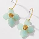  Floral Charm Hoop Earrings