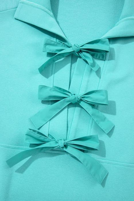 Aqua Bow Sailor Shift Dress