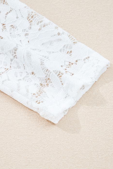 Lace Layered Contrast Top