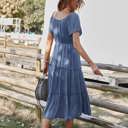  Graceful Tiers Midi Dress