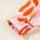  Coral Flame Petal Tier Dress
