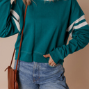  Evergreen Varsity Stripe Sweatshirt