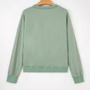  Sage Petal Applique Sweatshirt