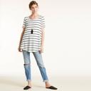  Totter Stripe Waffle Knit Top - Size S - only -