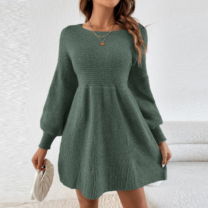 Emerald Grace Knit Dress