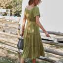  Graceful Tiers Midi Dress