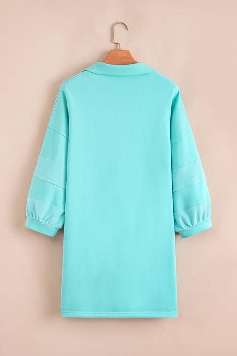 Aqua Bow Sailor Shift Dress