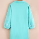  Aqua Bow Sailor Shift Dress