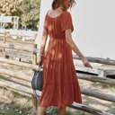  Graceful Tiers Midi Dress