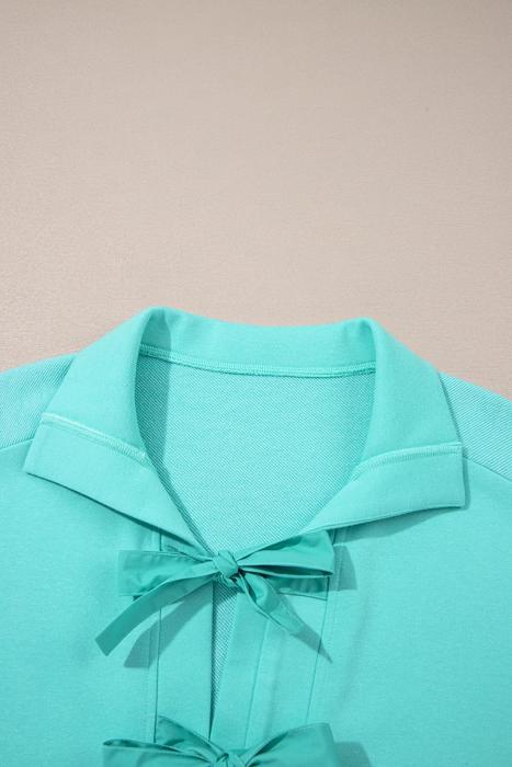 Aqua Bow Sailor Shift Dress