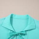  Aqua Bow Sailor Shift Dress