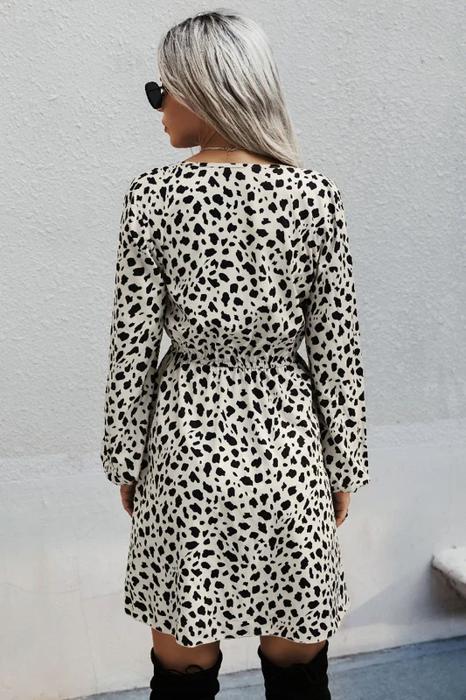 SALE!  Last Piece - Size S - Abstract Dots Long Sleeve Dress