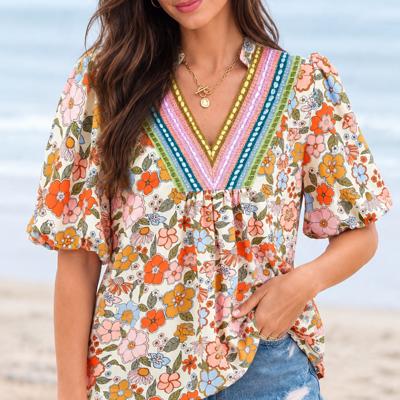 Meadow Embroidered Peasant Blouse