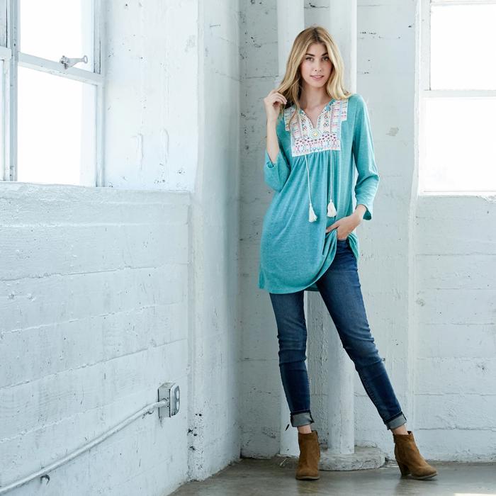 SALE!  Last Piece - Size S - Adorn Me Tunic Top