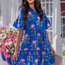  Midnight Bloom Swing Dress