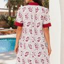  Crimson Garden Charm Shift Dress