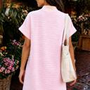 Blush Harbor Stripe T-Shirt Dress