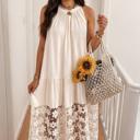  Ivory Bloom Lace Whisper Dress