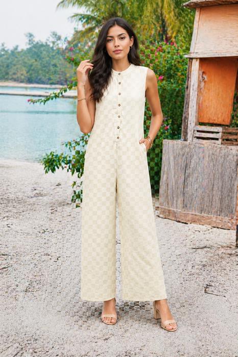 Check Luxe Jumpsuit