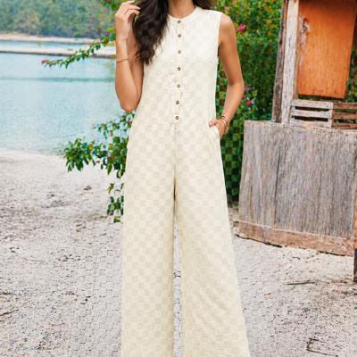 Check Luxe Jumpsuit