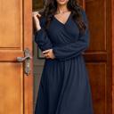  Midnight Poise Wrap Dress