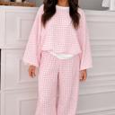  Pink Picnic Gingham Lounge Set