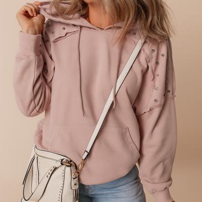 Studded Blush Hoodie