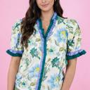  Leopard Luxe Ruffle Shirt