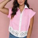  Bubblegum Broderie Shirt