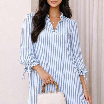 Seaside Stripe Bow Dress