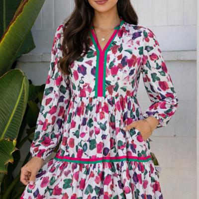 Tropical Bloom Bliss Mini Dress
