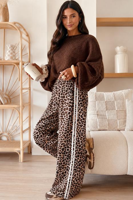 Wild Rush Leopard Side Stripe Pants