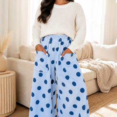 Bluebell Polka Lounge Wide Leg Pants