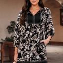  Midnight Botanical Breeze Dress