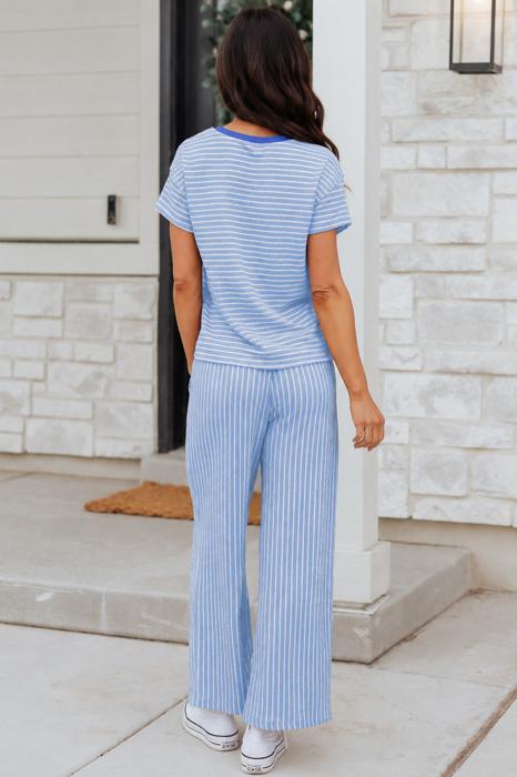 Bluebell Breeze Stripe Lounge Set