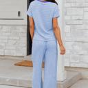  Bluebell Breeze Stripe Lounge Set