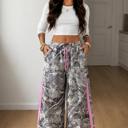  Pink Trail Camo Wide Leg Pants