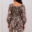  Mocha Meadow Bloom Dress