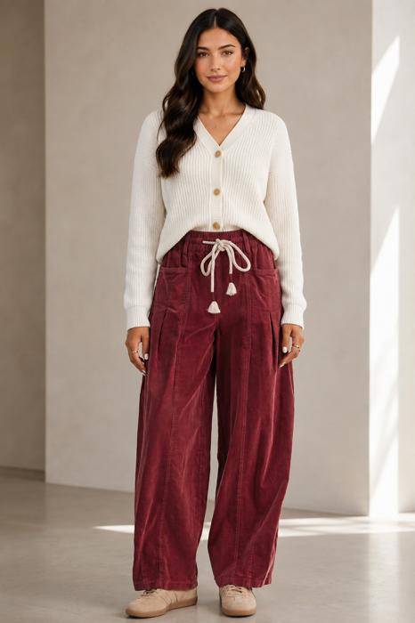 Crimson Trail Corduroy Barrel Pants