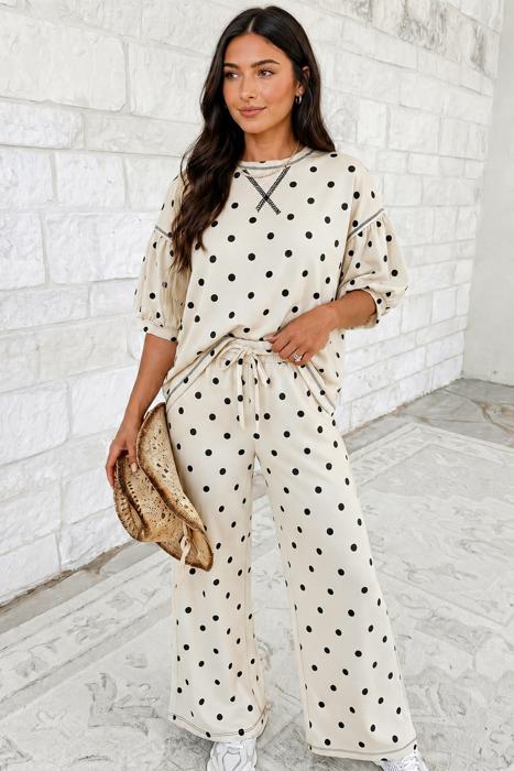 Monroe Charm Polka Dot Lounge Set
