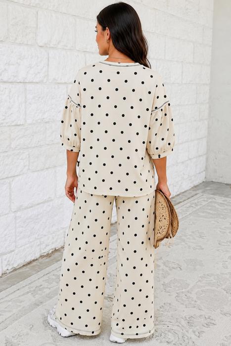Monroe Charm Polka Dot Lounge Set