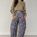  Autumn Bloom Barrel Leg Pants